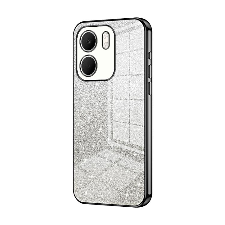 For OPPO A5x 5G Global Gradient Glitter Powder Electroplated Phone Case