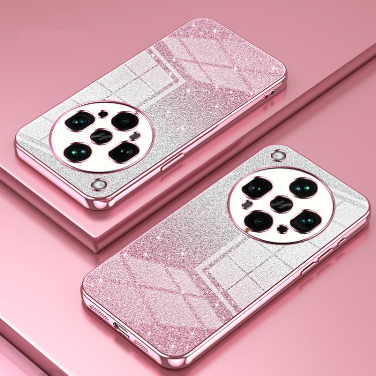 For OPPO Find X8 Ultra Gradient Glitter Powder Electroplated Phone Case