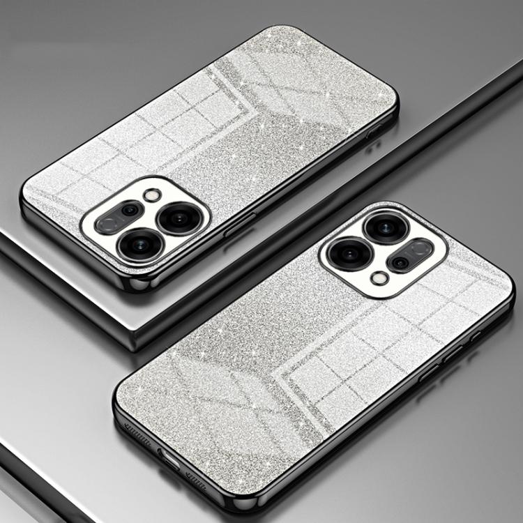 For OPPO Reno14 5G Global Gradient Glitter Powder Electroplated Phone Case