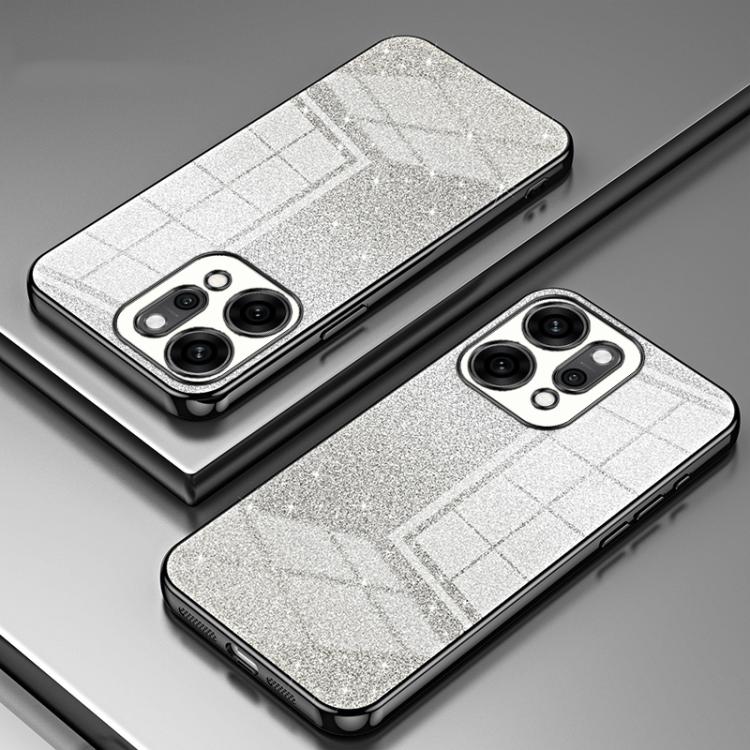 For OPPO Reno14 Pro 5G Global Gradient Glitter Powder Electroplated Phone Case
