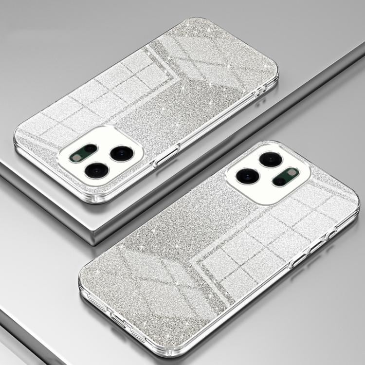 For OPPO Reno14 F 5G Global Gradient Glitter Powder Electroplated Phone Case