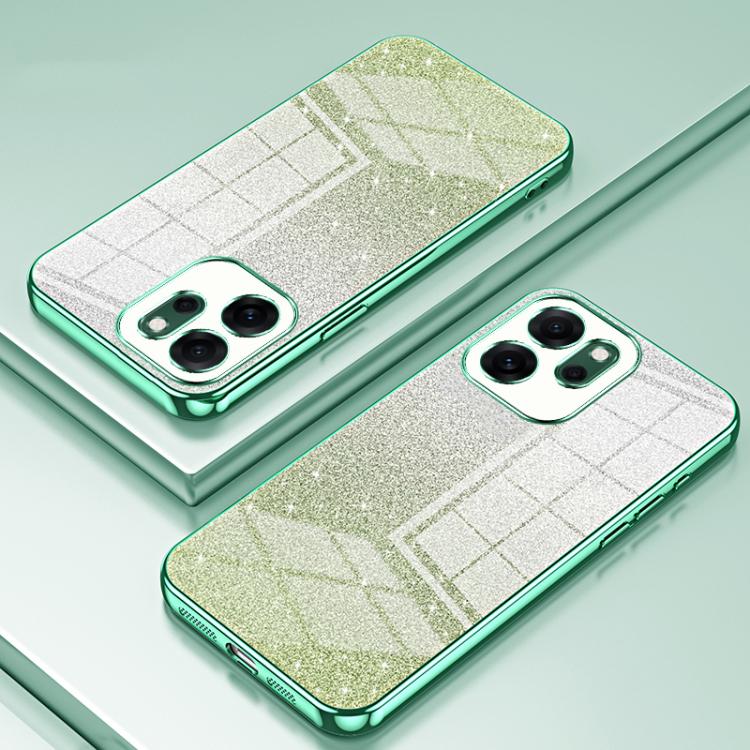 For OPPO Reno14 F 5G Global Gradient Glitter Powder Electroplated Phone Case