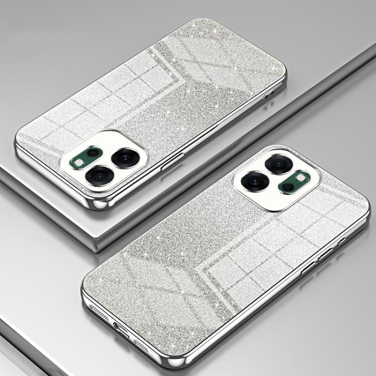 For OPPO Reno14 F 5G Global Gradient Glitter Powder Electroplated Phone Case