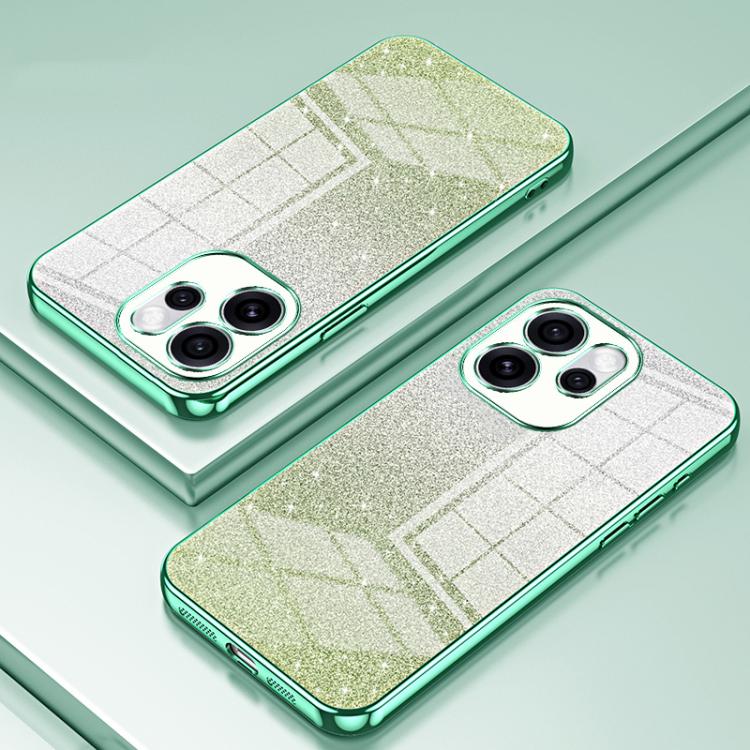 For OPPO Reno15 Pro 5G Global Gradient Glitter Powder Electroplated Phone Case