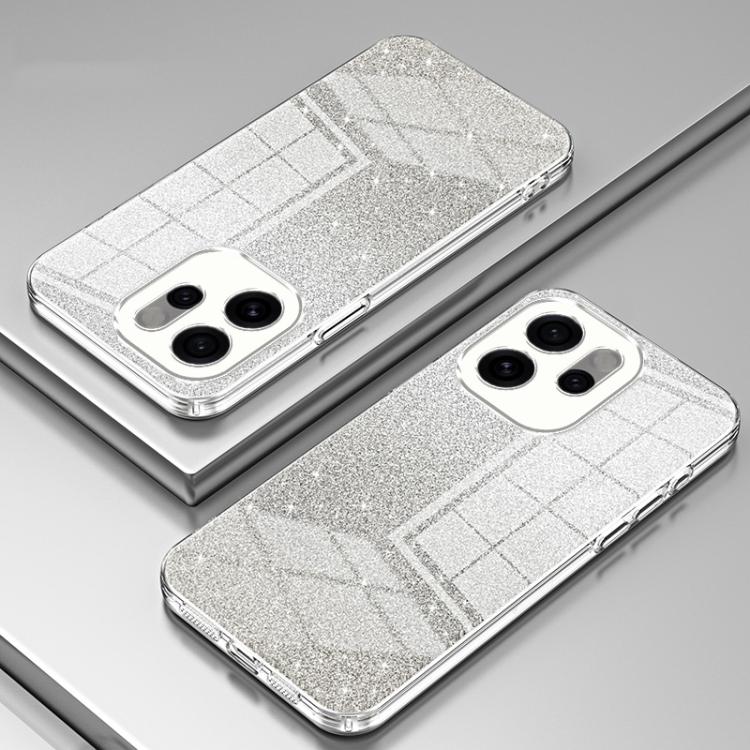 For OPPO Reno15 5G Global Gradient Glitter Powder Electroplated Phone Case