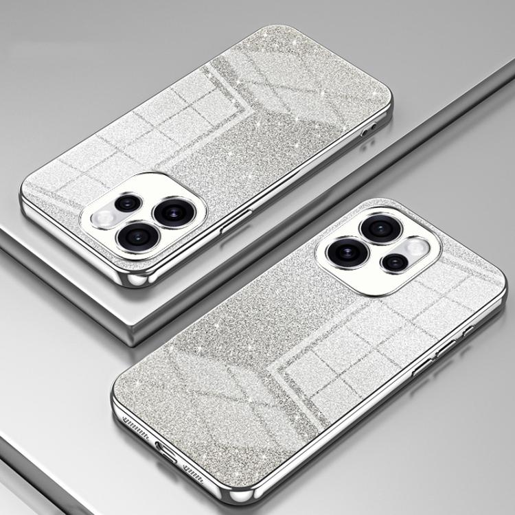 For OPPO Reno15 5G Global Gradient Glitter Powder Electroplated Phone Case