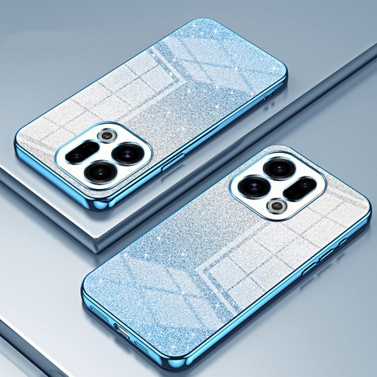 For OPPO Find X9 Gradient Glitter Powder Electroplated Phone Case
