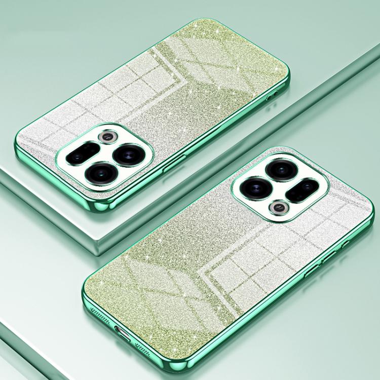 For OPPO Find X9 Gradient Glitter Powder Electroplated Phone Case
