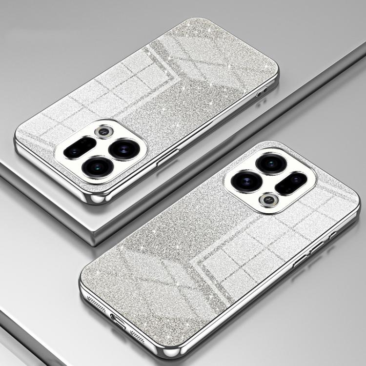 For OPPO Find X9 Gradient Glitter Powder Electroplated Phone Case