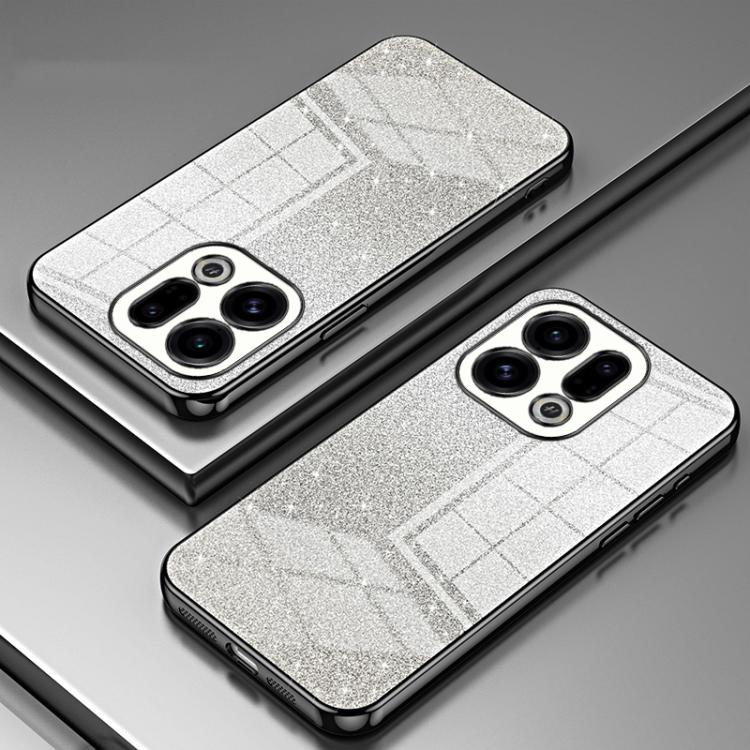 For OPPO Find X9 Gradient Glitter Powder Electroplated Phone Case