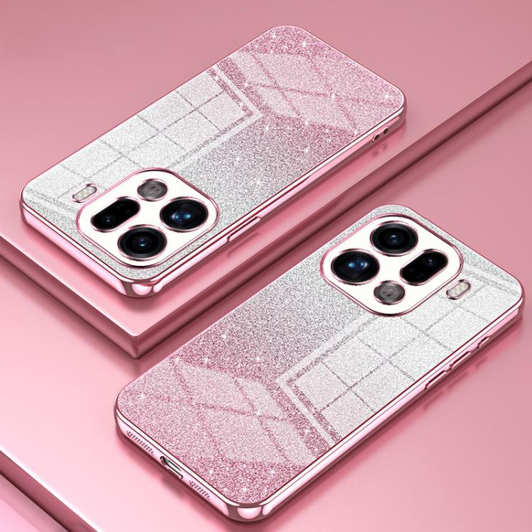 For OPPO Find X9 Pro Gradient Glitter Powder Electroplated Phone Case