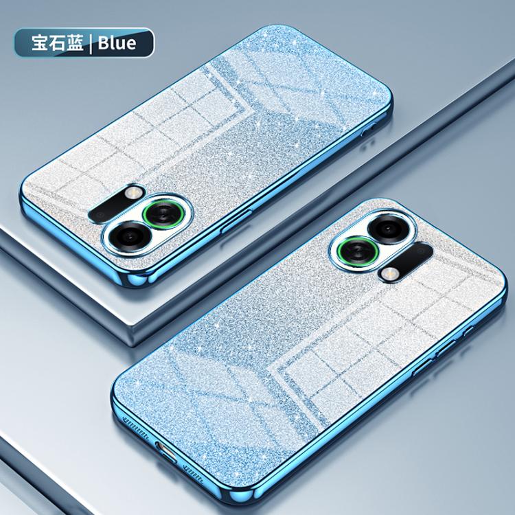 For OPPO K13 Turbo Pro Gradient Glitter Powder Electroplated Phone Case