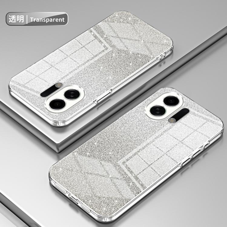 For OPPO K13 Turbo Pro Gradient Glitter Powder Electroplated Phone Case