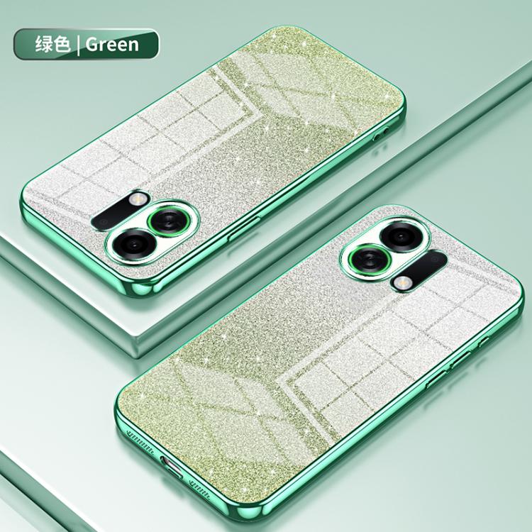 For OPPO K13 Turbo Pro Gradient Glitter Powder Electroplated Phone Case
