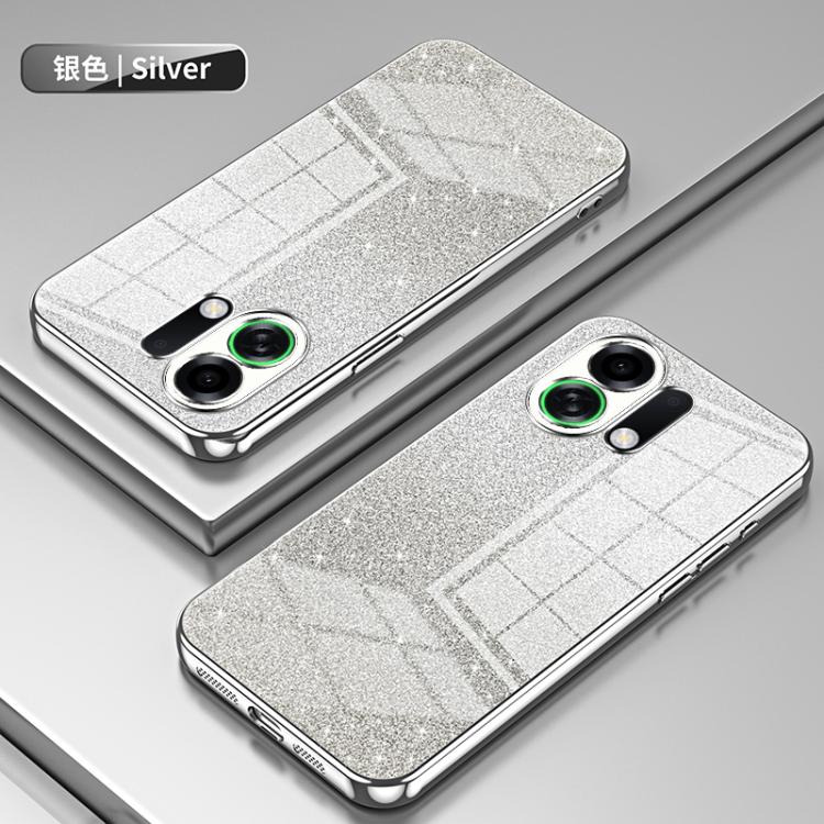 For OPPO K13 Turbo Pro Gradient Glitter Powder Electroplated Phone Case