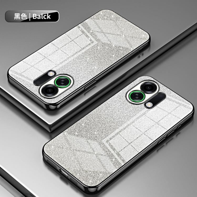 For OPPO K13 Turbo Pro Gradient Glitter Powder Electroplated Phone Case