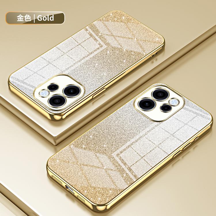 For OPPO Reno15 FS 5G Gradient Glitter Powder Electroplated Phone Case