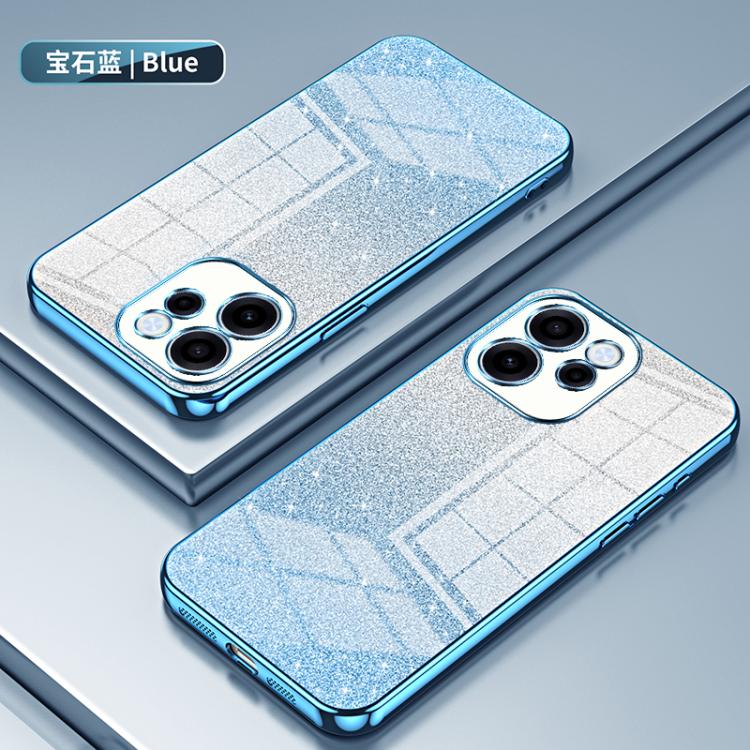 For OPPO Reno15 FS 5G Gradient Glitter Powder Electroplated Phone Case