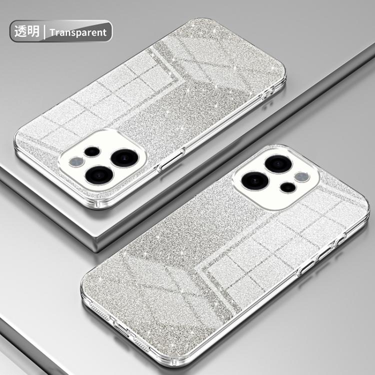 For OPPO Reno15 FS 5G Gradient Glitter Powder Electroplated Phone Case