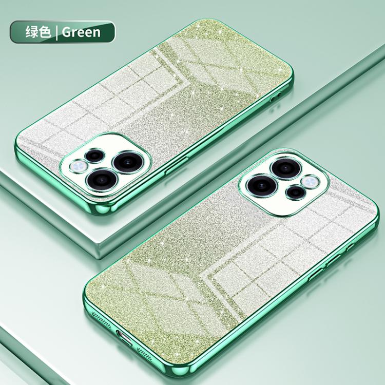 For OPPO Reno15 FS 5G Gradient Glitter Powder Electroplated Phone Case