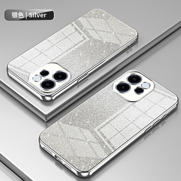 For OPPO Reno15 FS 5G Gradient Glitter Powder Electroplated Phone Case