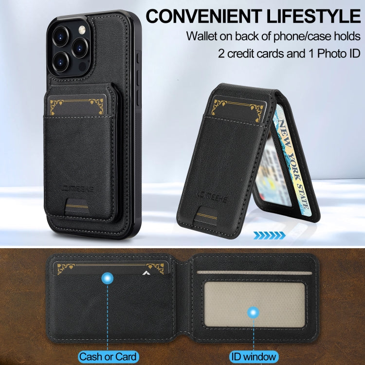 For iPhone 16 Pro Max LC.IMEEKE L3 Series Detachable RFID Card Bag Magsafe Phone Case
