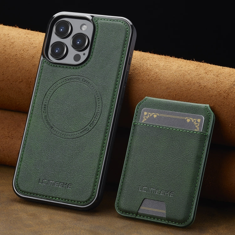 For iPhone 16 Pro Max LC.IMEEKE L3 Series Detachable RFID Card Bag Magsafe Phone Case
