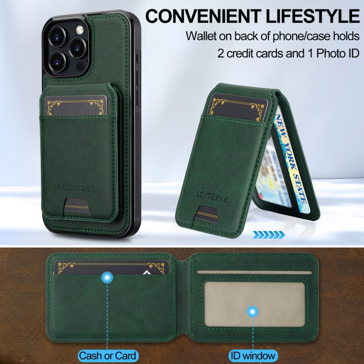 For iPhone 16 Pro Max LC.IMEEKE L3 Series Detachable RFID Card Bag Magsafe Phone Case