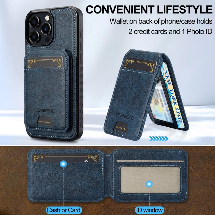 For iPhone 16 Pro LC.IMEEKE L3 Series Detachable RFID Card Bag Magsafe Phone Case