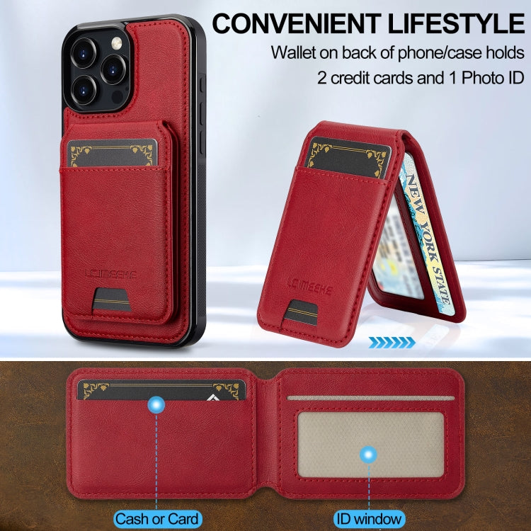 For iPhone 16 Pro LC.IMEEKE L3 Series Detachable RFID Card Bag Magsafe Phone Case
