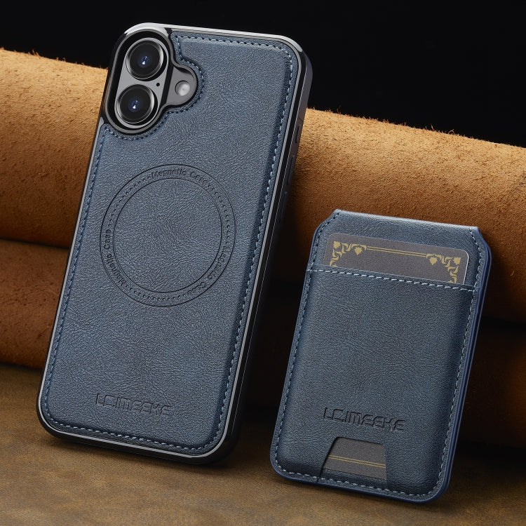 For iPhone 16 LC.IMEEKE L3 Series Detachable RFID Card Bag Magsafe Phone Case