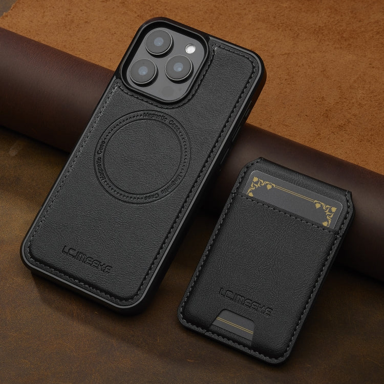 For iPhone 15 Pro Max LC.IMEEKE L3 Series Detachable RFID Card Bag Magsafe Phone Case