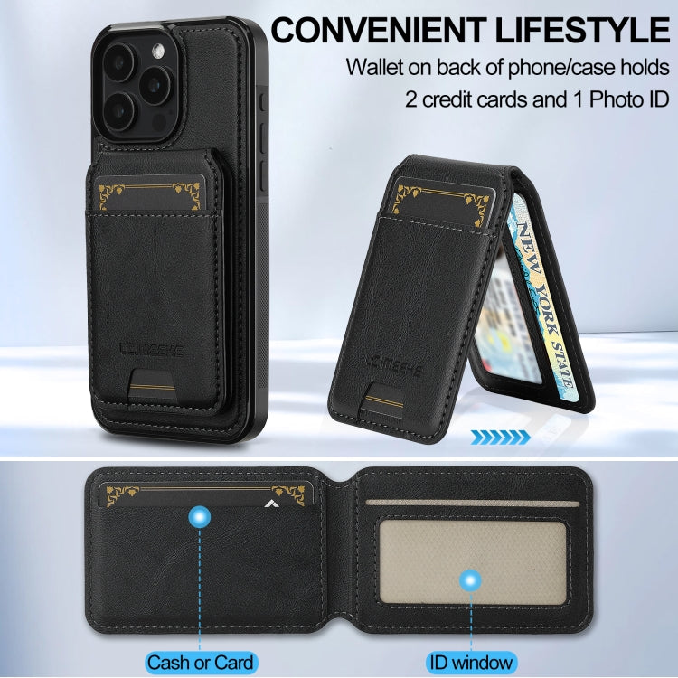 For iPhone 15 Pro Max LC.IMEEKE L3 Series Detachable RFID Card Bag Magsafe Phone Case