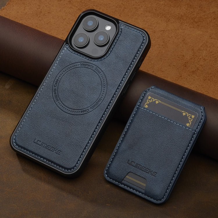 For iPhone 15 Pro Max LC.IMEEKE L3 Series Detachable RFID Card Bag Magsafe Phone Case