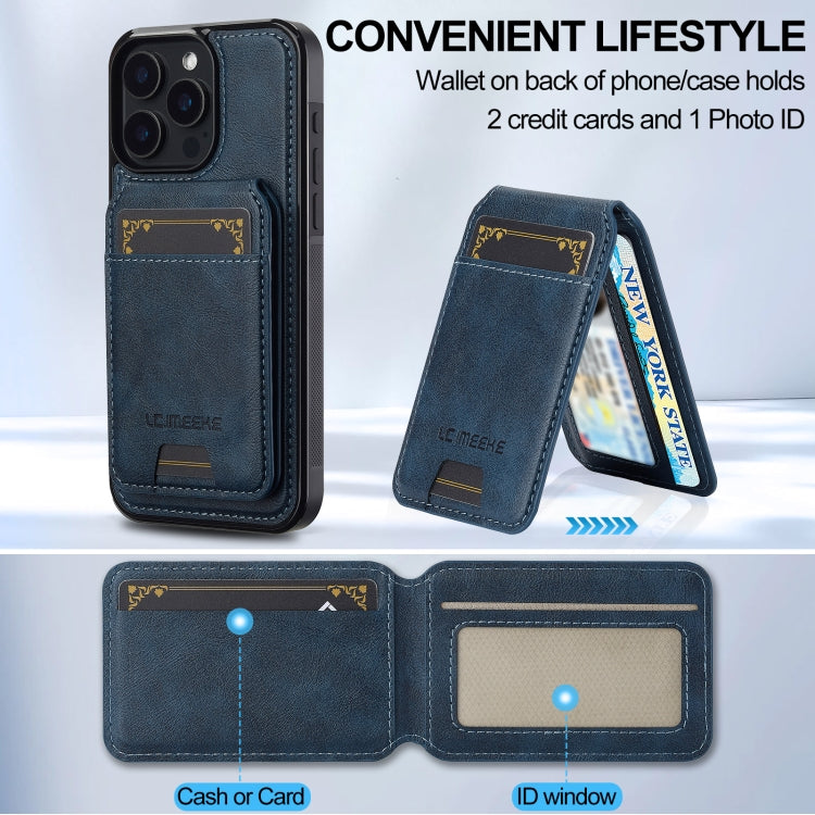 For iPhone 15 Pro LC.IMEEKE L3 Series Detachable RFID Card Bag Magsafe Phone Case