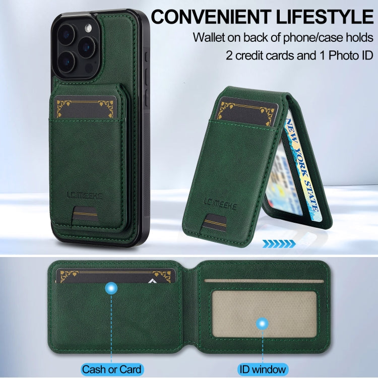For iPhone 14 Pro Max LC.IMEEKE L3 Series Detachable RFID Card Bag Magsafe Phone Case