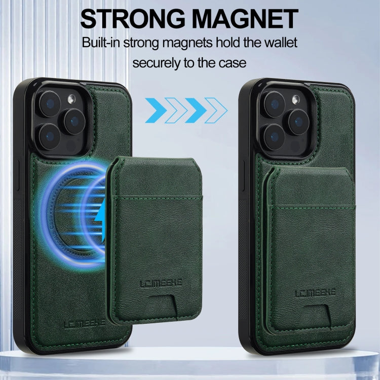 For iPhone 14 Pro Max LC.IMEEKE L3 Series Detachable RFID Card Bag Magsafe Phone Case