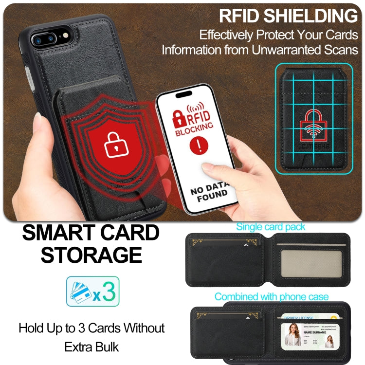 For iPhone 17e / 16e LC.IMEEKE L3 Series Detachable RFID Card Bag Magsafe Phone Case