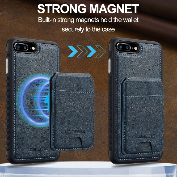 For iPhone 8 Plus / 7 Plus LC.IMEEKE L3 Series Detachable RFID Card Bag Magsafe Phone Case
