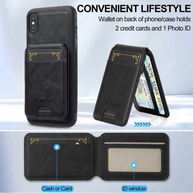 For iPhone XR LC.IMEEKE L3 Series Detachable RFID Card Bag Magsafe Phone Case