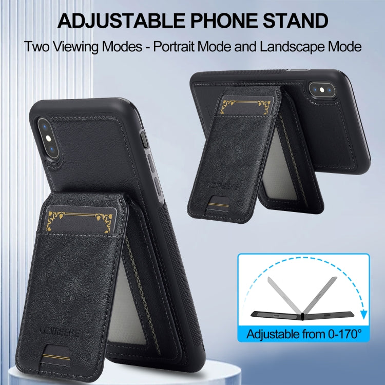 For iPhone XR LC.IMEEKE L3 Series Detachable RFID Card Bag Magsafe Phone Case