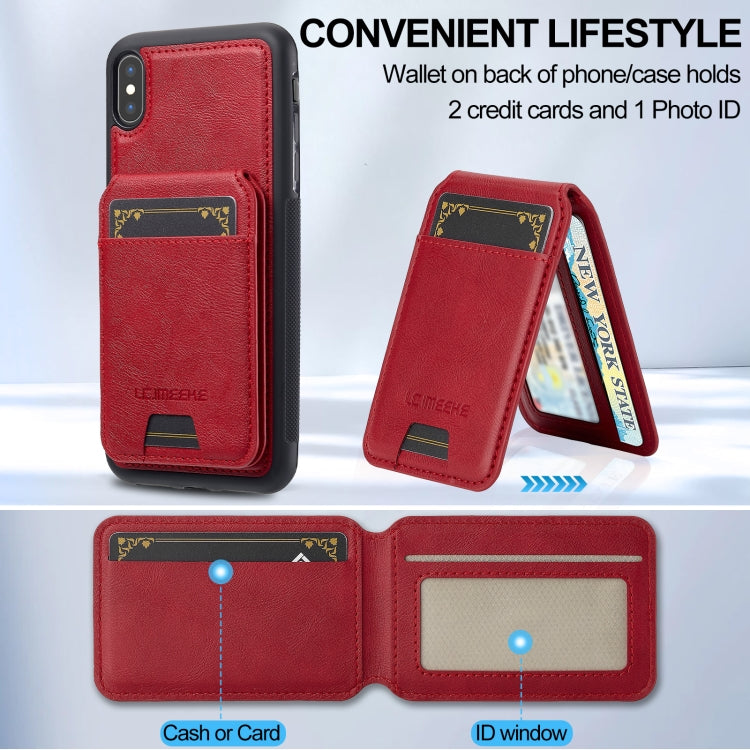 For iPhone XR LC.IMEEKE L3 Series Detachable RFID Card Bag Magsafe Phone Case