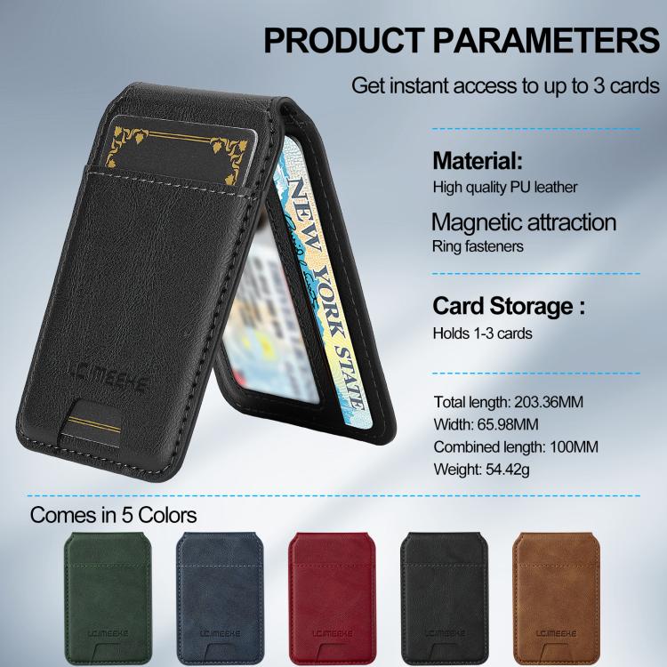 For iPhone 17 LC.IMEEKE L3 Series Detachable RFID Card Bag Magsafe Phone Case