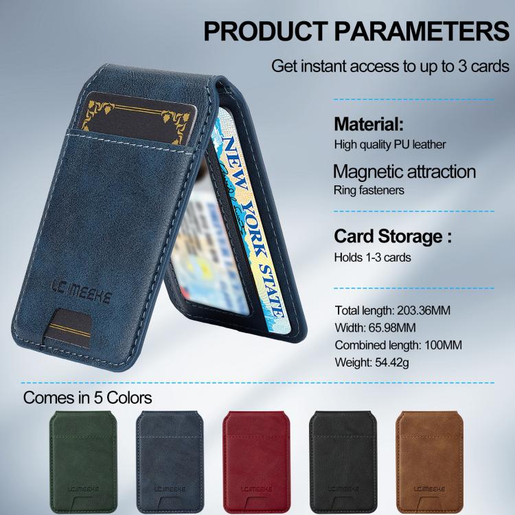 For iPhone 17 LC.IMEEKE L3 Series Detachable RFID Card Bag Magsafe Phone Case