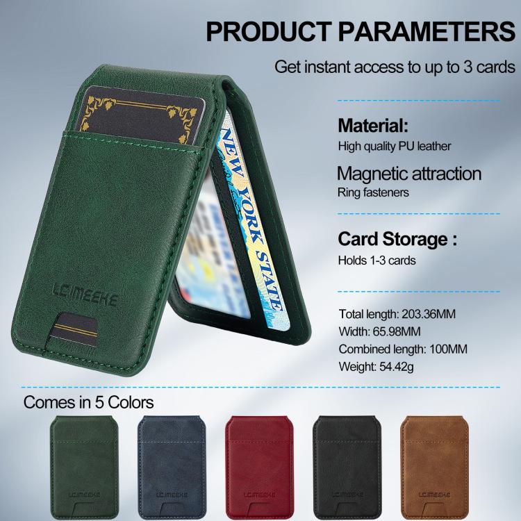 For iPhone 17 LC.IMEEKE L3 Series Detachable RFID Card Bag Magsafe Phone Case