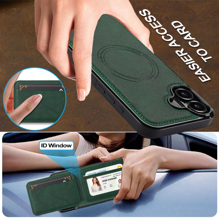 For iPhone 17 LC.IMEEKE L3 Series Detachable RFID Card Bag Magsafe Phone Case