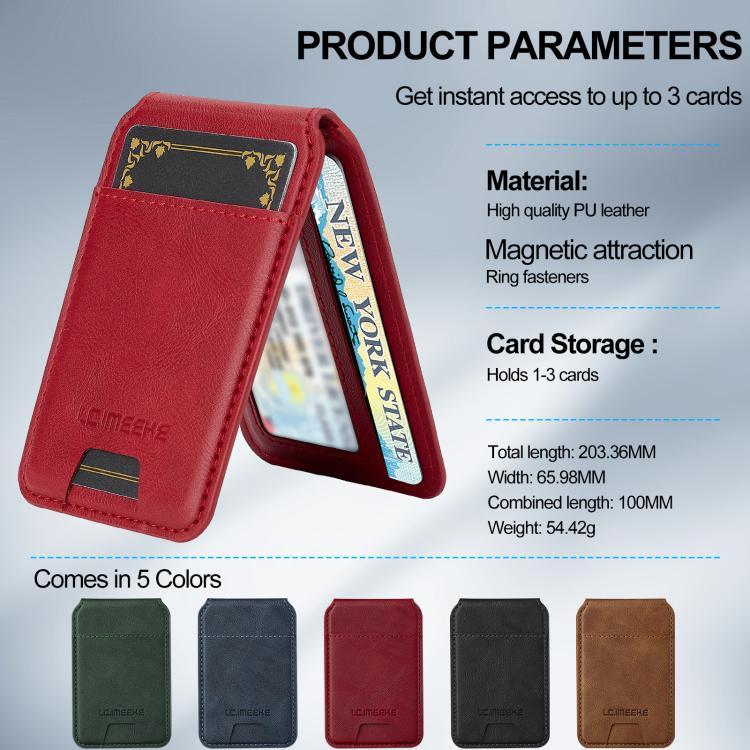 For iPhone 17 LC.IMEEKE L3 Series Detachable RFID Card Bag Magsafe Phone Case