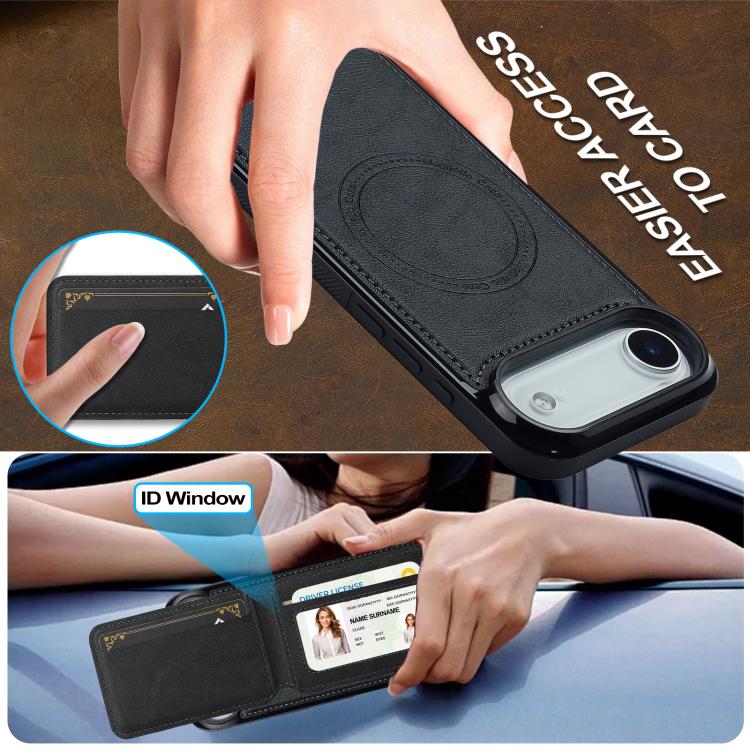 For iPhone Air LC.IMEEKE L3 Series Detachable RFID Card Bag Magsafe Phone Case