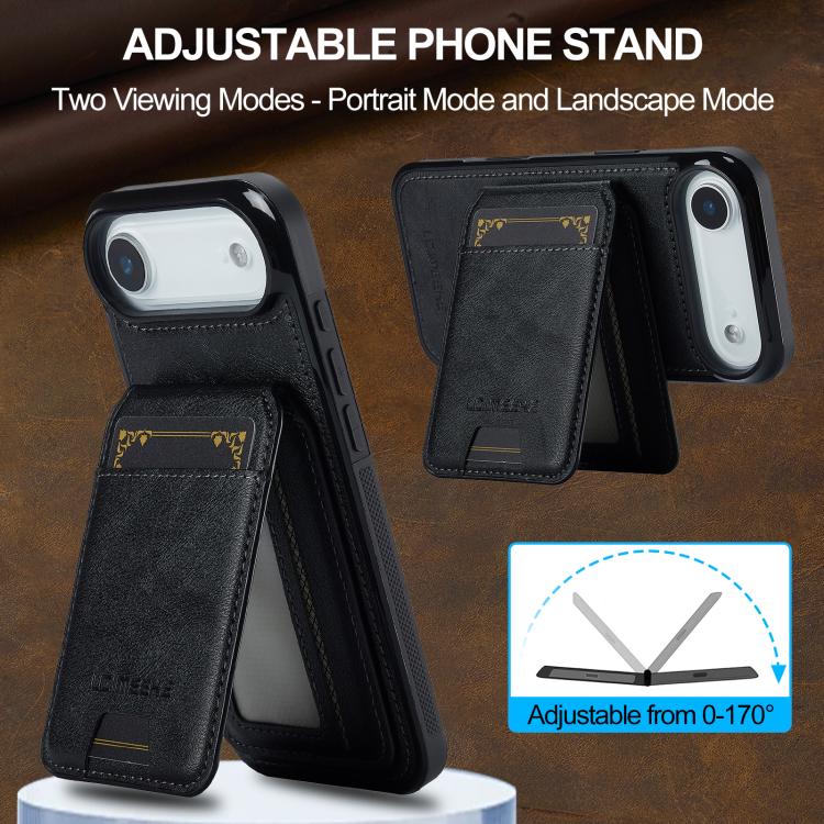 For iPhone Air LC.IMEEKE L3 Series Detachable RFID Card Bag Magsafe Phone Case