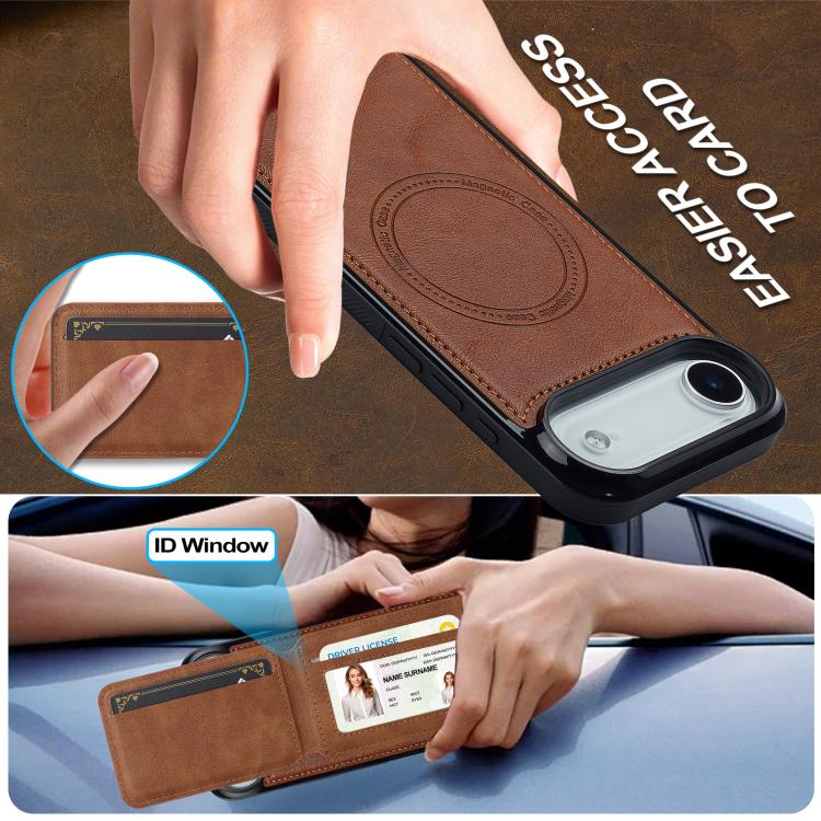 For iPhone Air LC.IMEEKE L3 Series Detachable RFID Card Bag Magsafe Phone Case